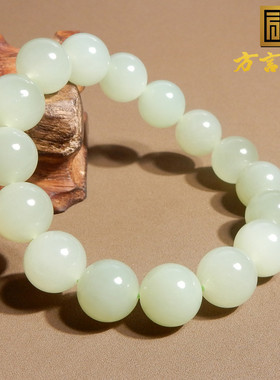 方言冰底晴水色卡12mm圆珠手串