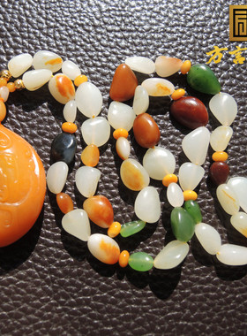 方言和田玉蒋喜黄金黄色珍稀名品帝王黄玉吊坠项链全套精品项坠F