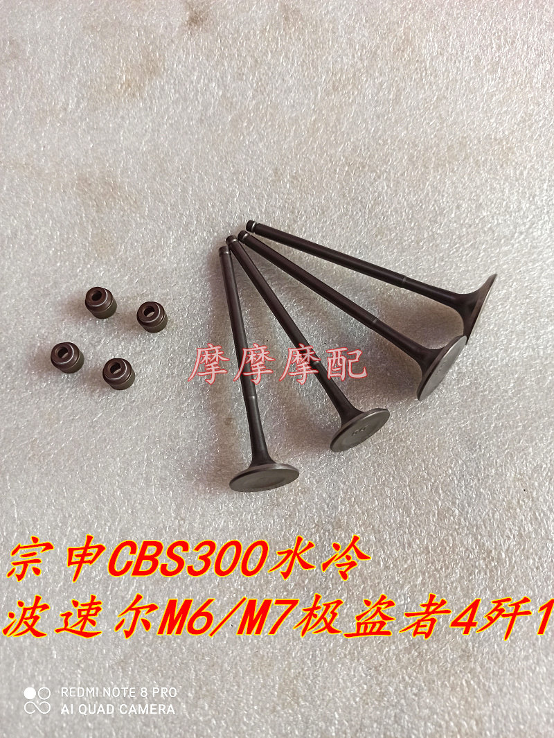 适用于宗申CBS300四气门水冷波速尔M6/M7极盗者4歼1嘉爵气门油封