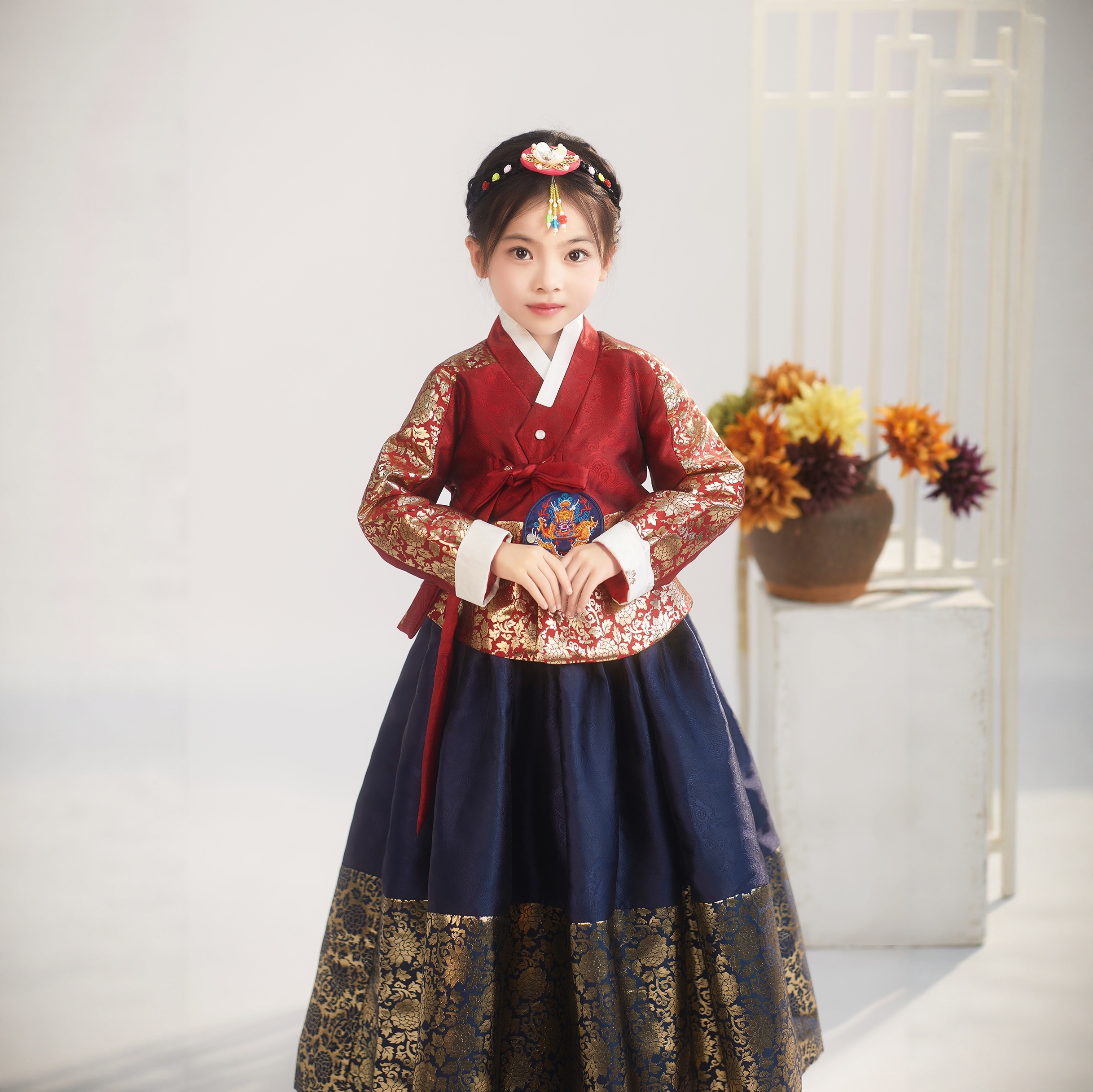 朝鲜族宫廷传统韩服女童演出服
