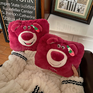 草莓熊热水袋充电式防爆正品暖宝宝电热宝暖手宝冬季敷肚子暖水袋