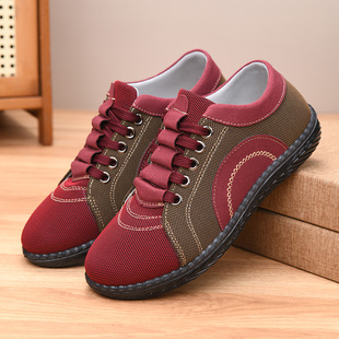 春秋新款老北京布鞋女单鞋软底防滑妈妈鞋轻便舒适奶奶鞋休闲平底