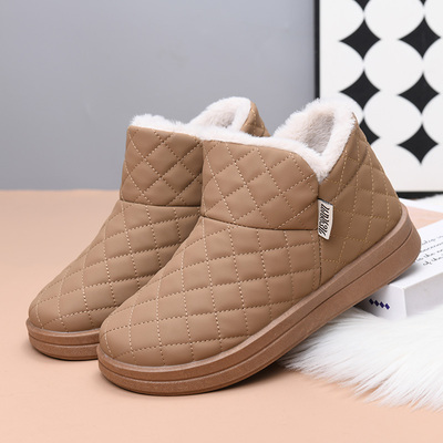 冬季老北京棉鞋女加绒保暖妈妈鞋短靴防滑轻便女士雪地靴防寒加厚