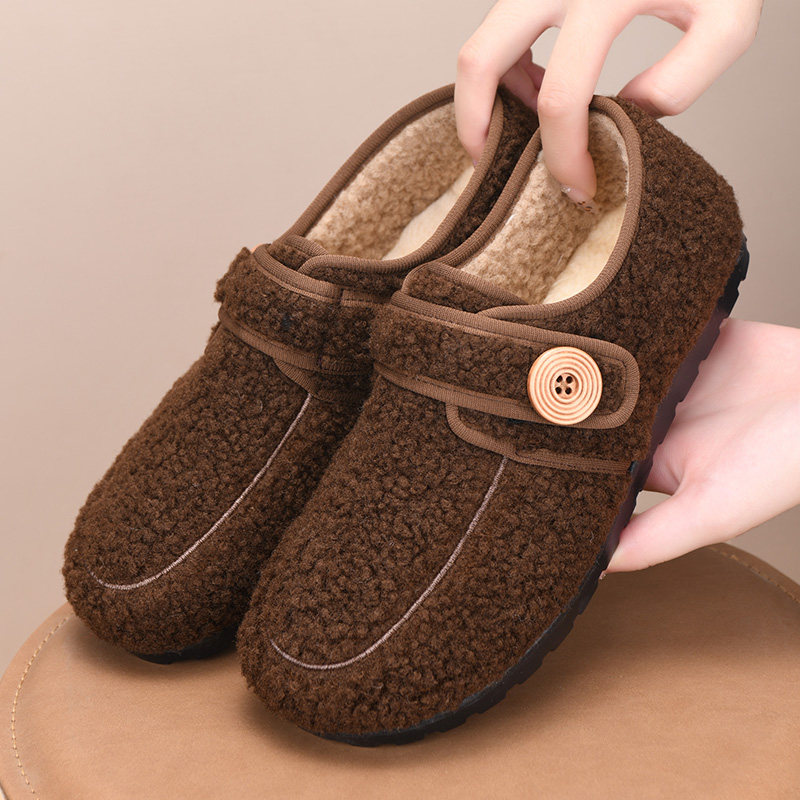 老北京棉鞋女冬季加绒保暖毛毛鞋加厚防滑豆豆鞋平底休闲妈妈棉靴,女鞋,棉鞋,淘宝优惠券,粉丝福利购,淘宝优惠卷