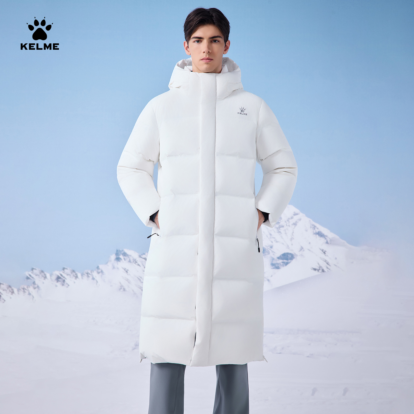 卡尔美加厚鹅绒羽绒服