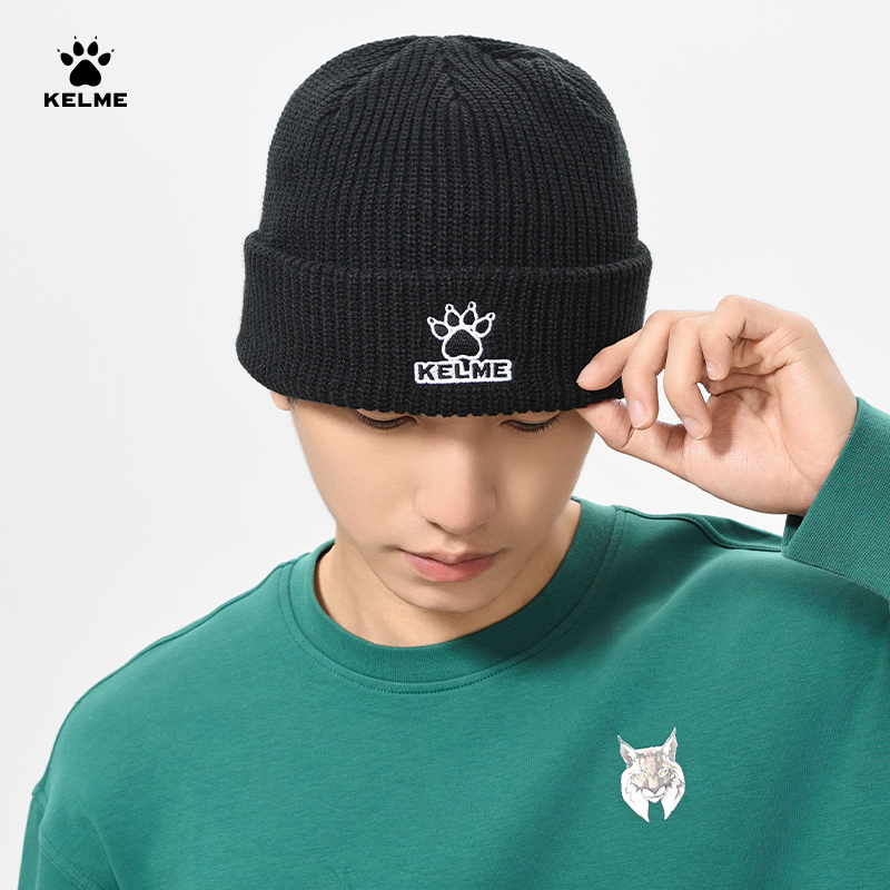 卡尔美时尚保暖运动帽男女款