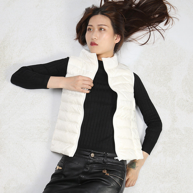 2018新款轻薄短款羽绒服女马甲轻型羽绒马甲立领羽绒背心韩版修身在类目 女装/女士精品, 羽绒服中 - 来自Buy2taobao.com提供专业的淘宝代购服务