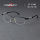 商务半框光学镜框 CHARMANT ZT27100夏蒙眼镜架Z钛男士 新款