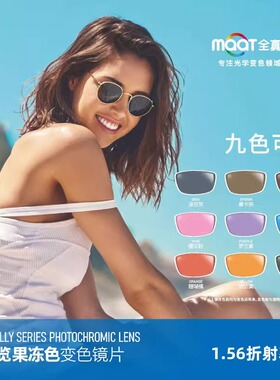 全真CBX净蓝膜光学变蓝色变粉色近视变色镜片防紫外线非球面镜片