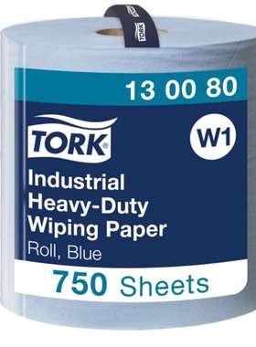 Tork 130080 Tork 工业重型擦拭卷蓝色纸巾 255 米 x 369mm 三层