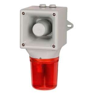 E2S LED 报警器信号灯 24V IP65 AB105LDADC024A 灰红色