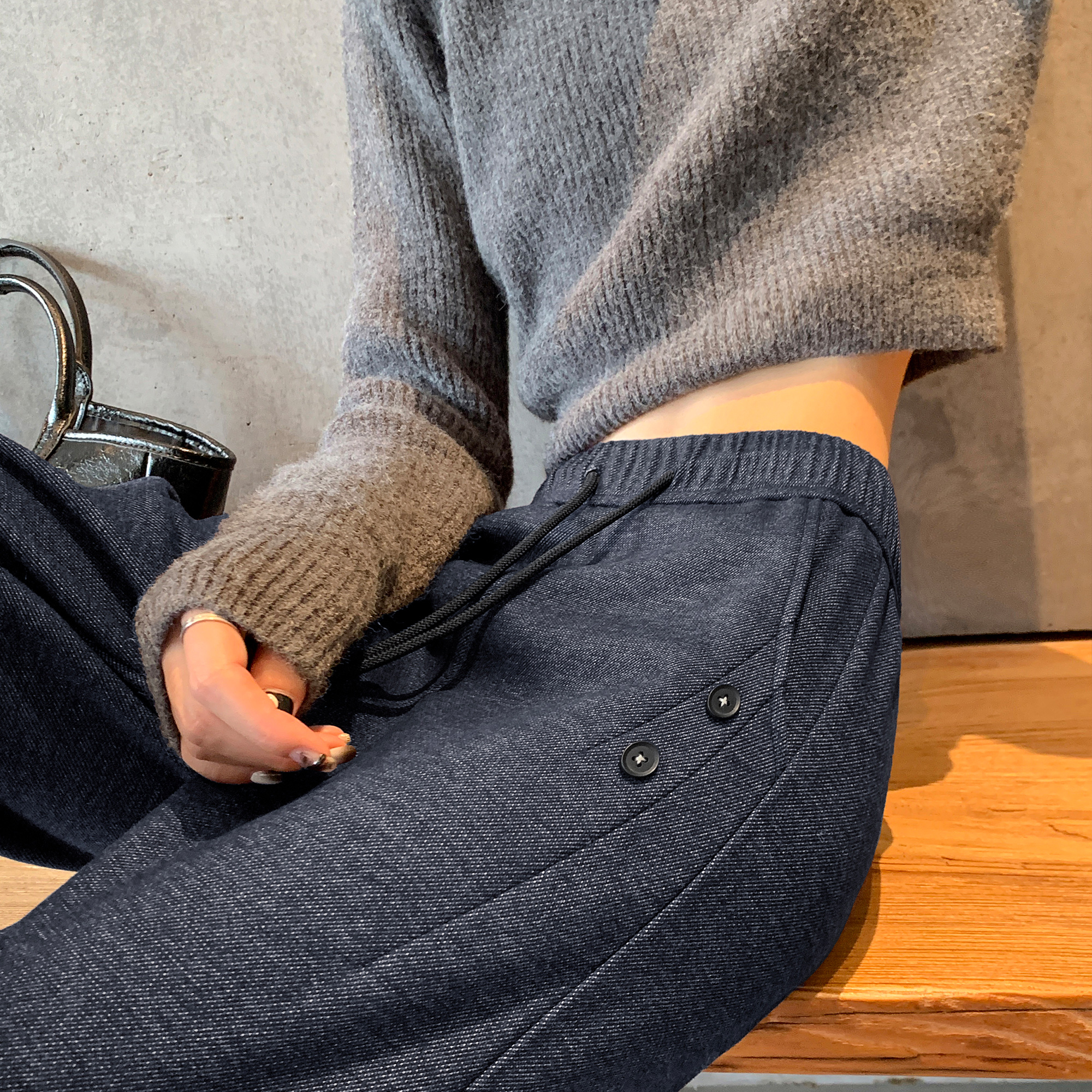 显瘦长裤玮岚国际休闲高腰