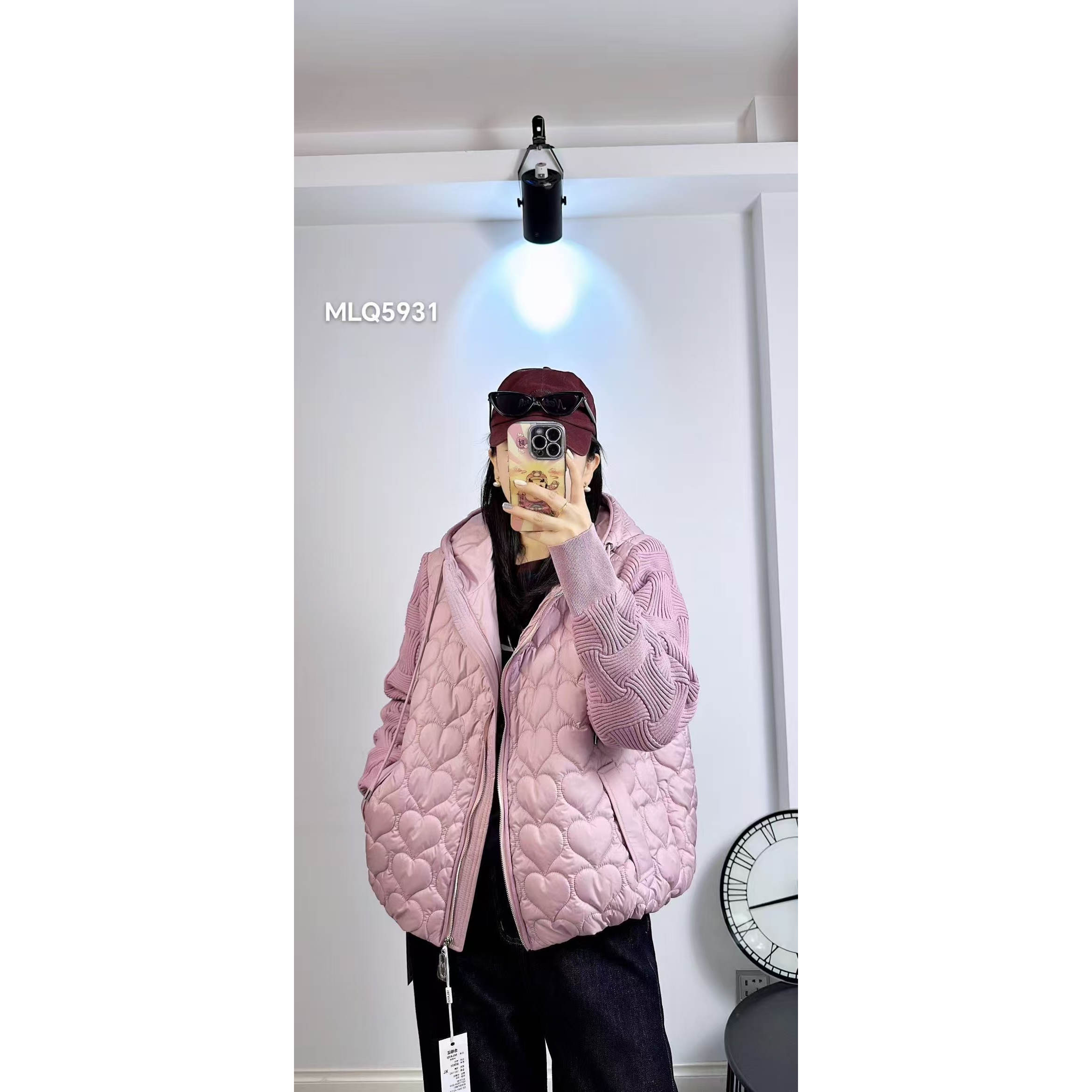 5931米莱奇2025冬新款大码女装显瘦棉服遮肉时尚棉衣百搭加棉外套