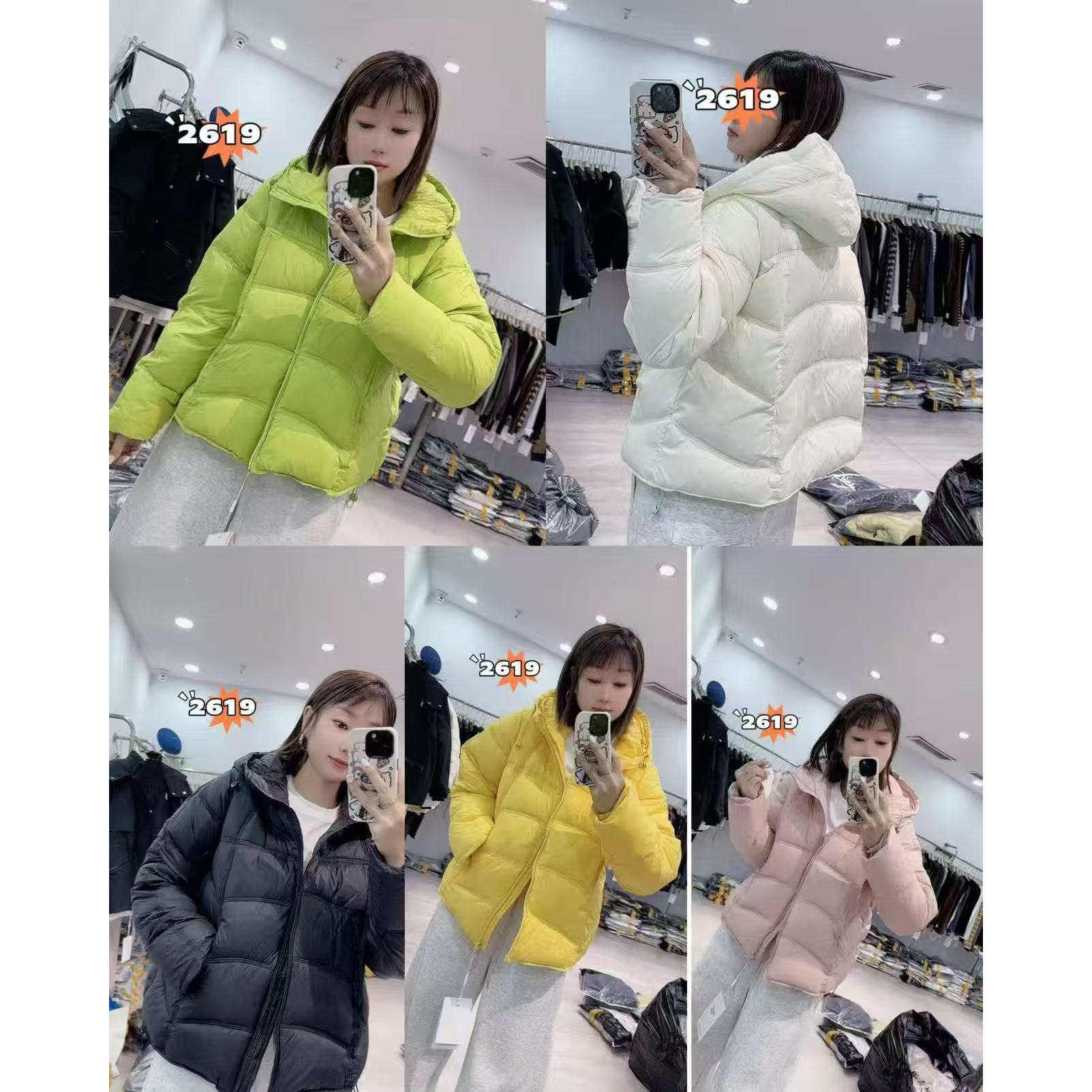 2619欧思彤2026冬新款大码女装显瘦加棉外套时尚棉服遮肉棉衣百搭