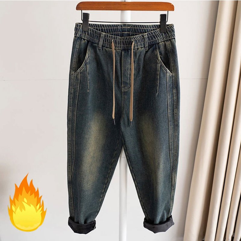 水洗做旧弹力男士休闲牛仔裤裤