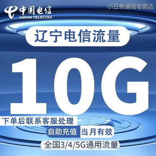 辽宁电信流量充值10GB流量包叠加包4G5G全国通用手机流量当月有效