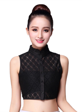 韩版假领子百搭假领女蕾丝衬衣领白色木耳领秋冬季衬衫假领娃娃领