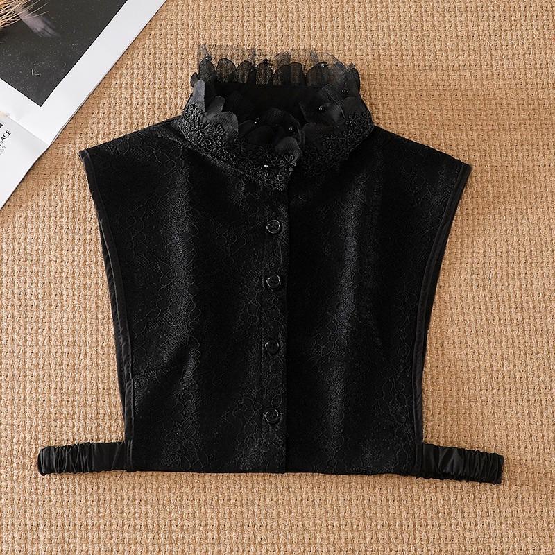 高端品质LRXN装饰蕾丝花边领百搭