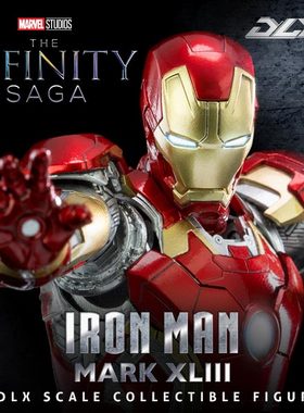 【全新现货】3AThreezero1/12DLX钢铁侠MK43合金系列超可动可发光