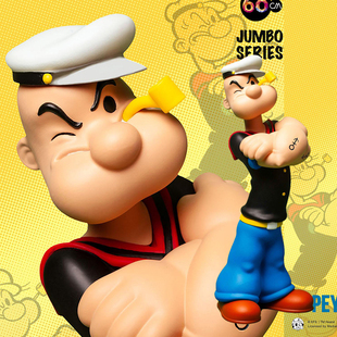 高60CM模型公仔玩具 ZCWO大力水手 90周年限定版 Popeye 潮玩馆