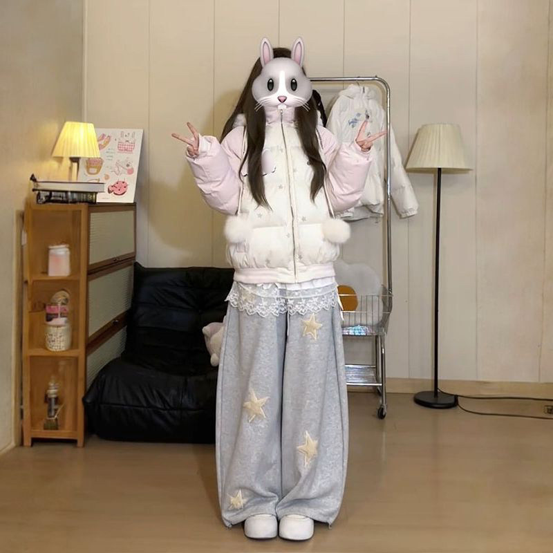 美式学院风刺绣小猫耳朵连帽棉服外套女学生冬季新款加厚保暖棉衣,女装/女士精品,棉衣/棉服,淘宝优惠券,粉丝福利购,淘宝优惠卷