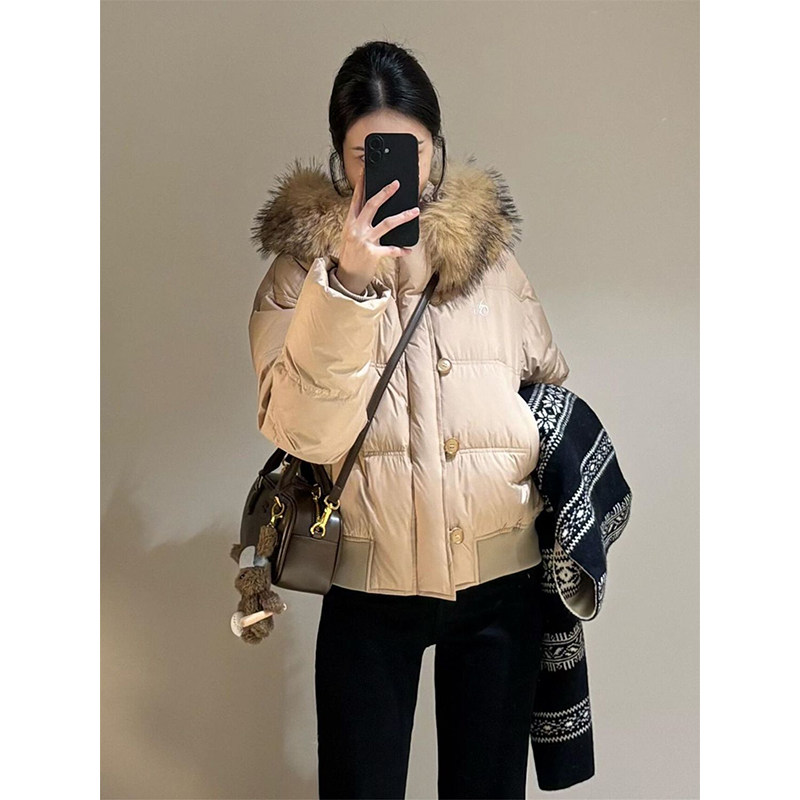 美式复古时尚大毛领棉服女2025新款冬季设计感短款保暖派克服外套,女装/女士精品,棉衣/棉服,淘宝优惠券,粉丝福利购,淘宝优惠卷