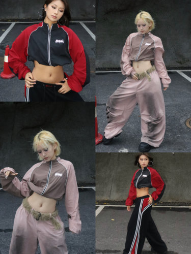 BLACKBOX黑盒子原创美式复古吸湿速干防晒运动夹克短外套女