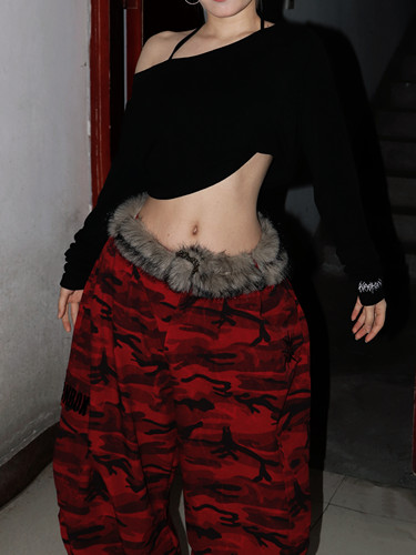 〖毛毛腰带〗BLACKBOX原创自制复古美式毛毛仿皮草腰带百搭配饰