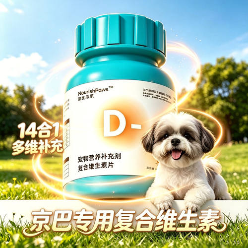 京巴专用狗狗复合维生素b族片b1b12营养宠物小狗吃的多种维生素