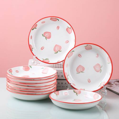 陶瓷菜盘高颜值圆形微波炉