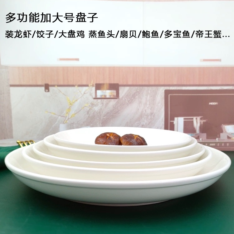 2只大盘子辣子鸡蒸鱼盘剁椒鱼头专用盘子菜盘家用特大号酒店用盘