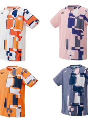 25年JP版YONEX尤尼克斯男款羽毛球大赛服短袖10641越南产VCD技术