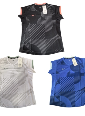 现货26年春JP版Mizuno美津浓女款羽毛球服网球服短袖62JAD210速干