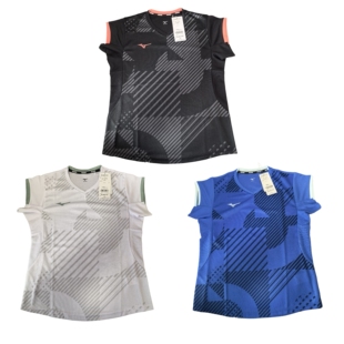 62JAD210速干 羽毛球服网球服短袖 现货26年春JP版 Mizuno美津浓女款