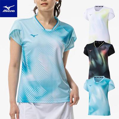 26年秋JP版Mizuno美津浓女款羽毛球服网球服短袖62MAD710速干