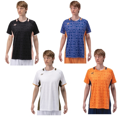 25年JP版YONEX尤尼克斯 男款羽毛球大赛服短袖10638日本产VC技术