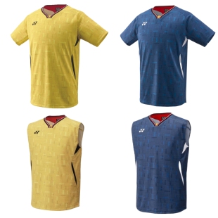 现货jp版25年尤尼克斯yonex羽毛球大赛服日本队男短袖10700 10701