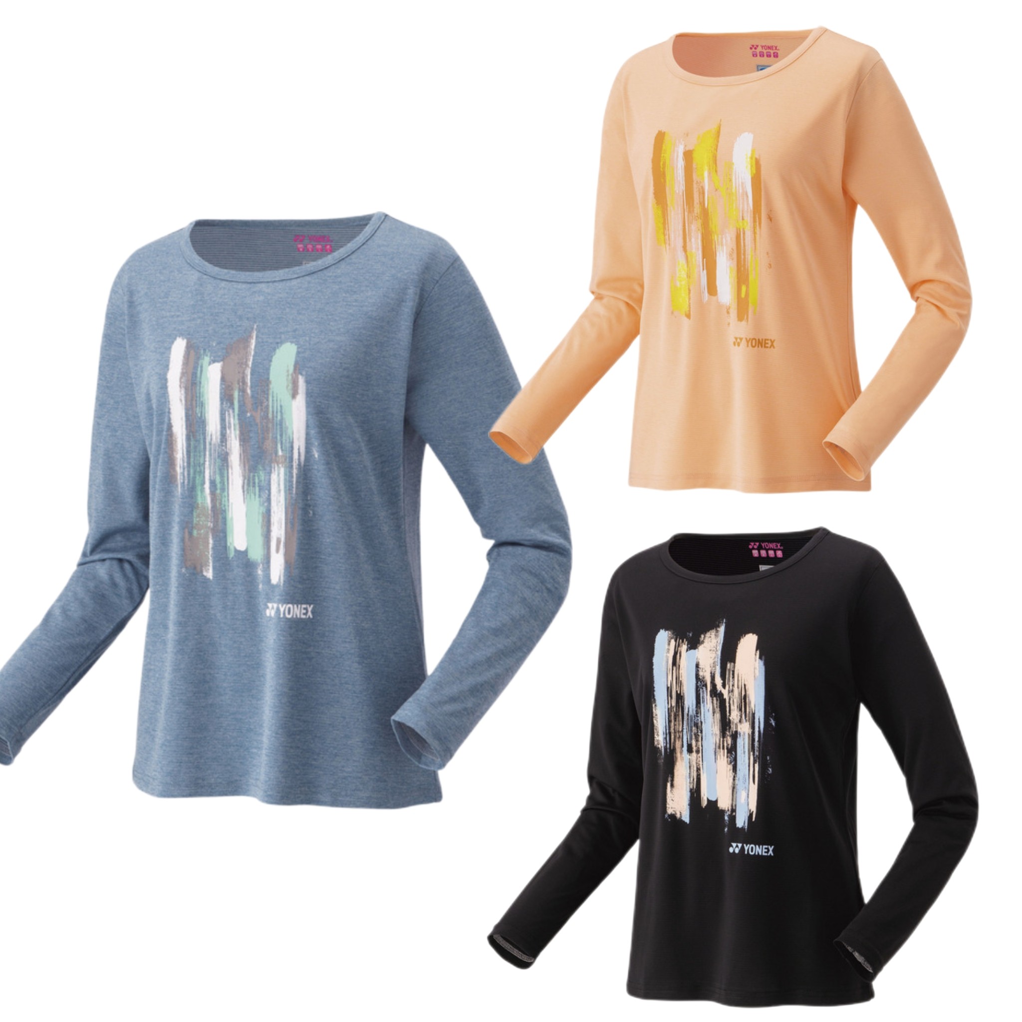 25年春季新款JP版尤尼克斯yonex羽毛球服速干训练服女款长袖16813