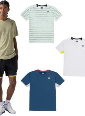 26年JP版YONEX尤尼克斯男款羽毛球网球服短袖10710 短裤15238 VC