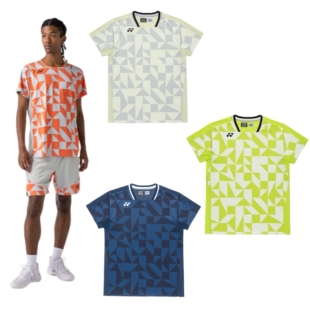 26年JP版YONEX尤尼克斯 男款羽毛球大赛服短袖10712 短裤15240 VC