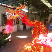 舞龙舞狮道具龙头舞龙学生舞龙广场舞舞龙国标舞龙九节龙绸布龙