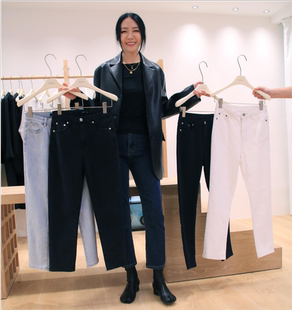 神裤 W05爆款 子遮胯显瘦显腿直牛仔裤 维多利亚韩国老板娘widelia裤