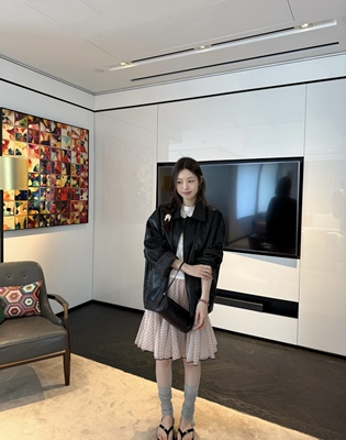 现货！oker章壳儿正品～波点半身裙短款韩系百搭显瘦气质新款A849