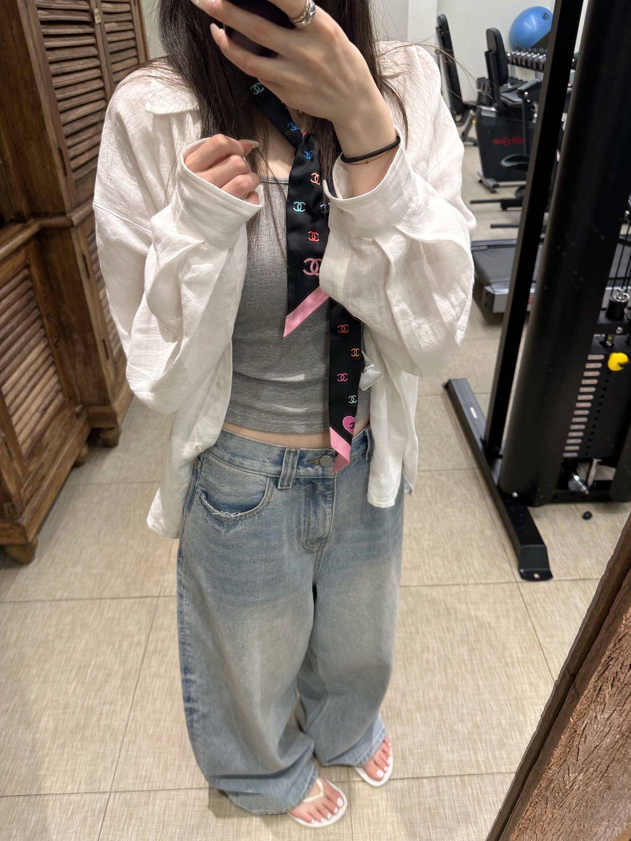 oker章壳儿оригинал～голубые джинсы стирка универсальные прямые корейский стиль свободные повседневные A704