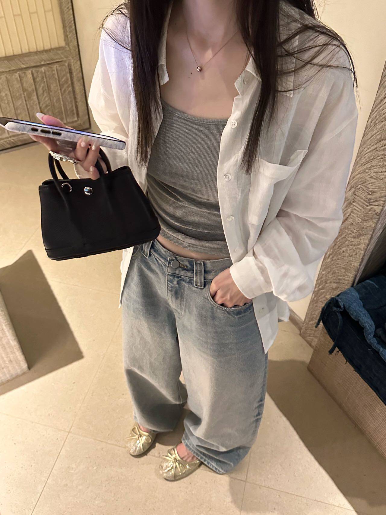 oker章壳儿оригинал～голубые джинсы стирка универсальные прямые корейский стиль свободные повседневные A704