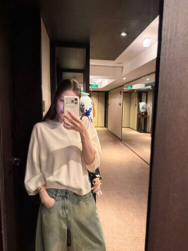 oker章壳儿正品～全羊毛连帽针织衫100%绵羊毛套头26秋季A1122