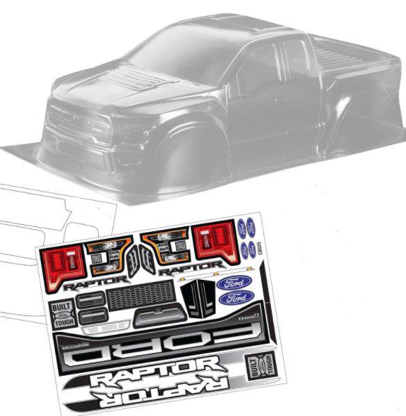 EREVO 1|8 빅풋 자동차 쉘 MTX|4.6|BIG F|MT410 포드 F150 자동차 쉘 PC 쉘 내마모성 및 충격 방지