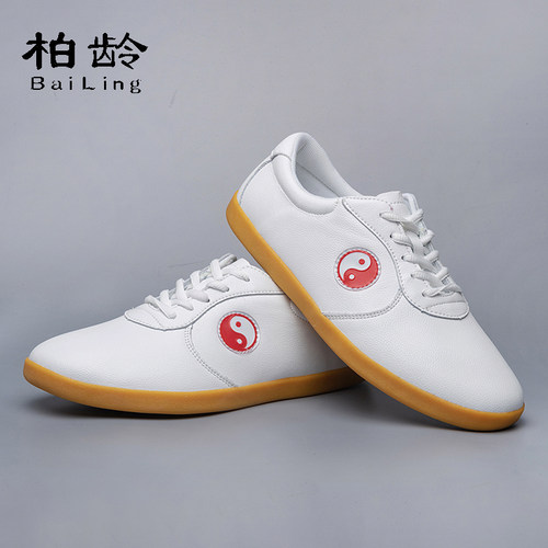 柏龄透气太极鞋耐磨牛筋底