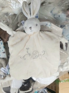 保证正品法国熊和兔子安抚巾 安抚玩偶宝宝哄睡玩具安抚玩具