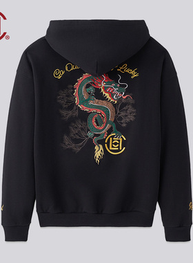 【CLOT 】CLOT x ROOTS联名 黑色连帽卫衣 陈冠希主理